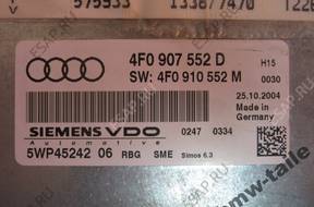 AUDI A6 БЛОК УПРАВЛЕНИЯ ДВИГАТЕЛЕМ 4F0907552D 5WP45242