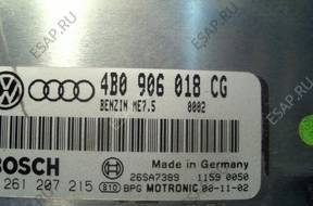 AUDI A6 C5 1.8T БЛОК УПРАВЛЕНИЯ ДВИГАТЕЛЕМ 4B0906018CG