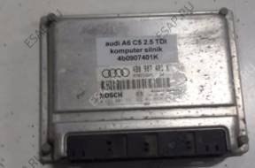 AUDI A6 C5 2.5 TDI БЛОК УПРАВЛЕНИЯ ДВИГАТЕЛЕМ  4b0907401K