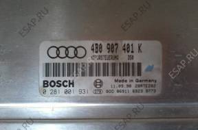 AUDI A6 C5 2.5 TDI БЛОК УПРАВЛЕНИЯ ДВИГАТЕЛЕМ 4BO 907 401 K