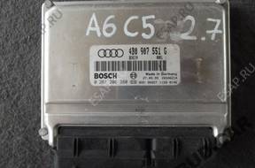 AUDI A6 C5 2.7 BITURBO БЛОК УПРАВЛЕНИЯ ДВИГАТЕЛЕМ 4B0907551G