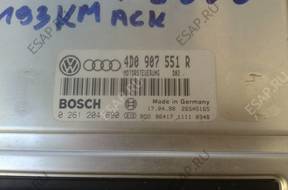 AUDI A6 C5 A4 B5 2.8 БЛОК УПРАВЛЕНИЯ ДВИГАТЕЛЕМ 4D0907551 год,