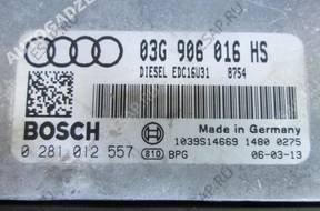 AUDI A6 C6 2.0 TDI БЛОК УПРАВЛЕНИЯ ДВИГАТЕЛЕМ 03G906016HS