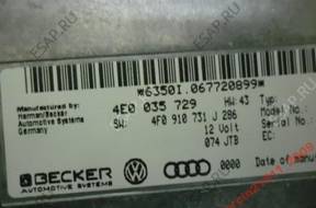 audi A6 C6 БЛОК УПРАВЛЕНИЯ MMI 4E0035729 , 4E0910731