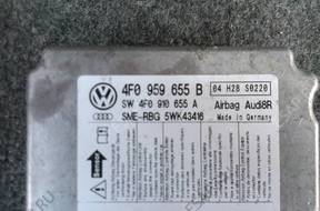 AUDI A6 C6  БЛОК УПРАВЛЕНИЯ ПОДУШЕК AIRBAG 4F0959655B