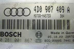 AUDI A8 3.3 TDI БЛОК УПРАВЛЕНИЯ ДВИГАТЕЛЕМ  4D0 907 409 A