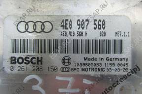AUDI A8 3.7 V8 БЛОК УПРАВЛЕНИЯ 0261208150 4E0907560 H