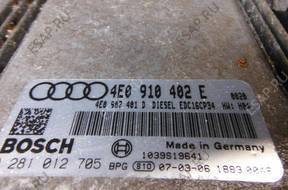 AUDI A8 D3 2007 3.0 TDI БЛОК УПРАВЛЕНИЯ  4E0910402E