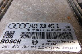 AUDI A8 D3 2007 3.0 TDI БЛОК УПРАВЛЕНИЯ  4E0910402E