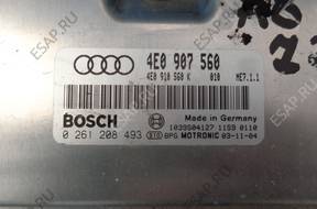 AUDI A8 D3 4.2 V8 БЛОК УПРАВЛЕНИЯ ДВИГАТЕЛЕМ BOSH 4E0907560
