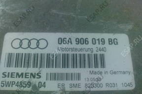AUDI VW 1.6 БЛОК УПРАВЛЕНИЯ ДВИГАТЕЛЕМ 06A906019BG
