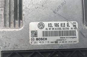 AUDI VW 2,0 TDI БЛОК УПРАВЛЕНИЯ 03L906018QL 0281019116 Wa