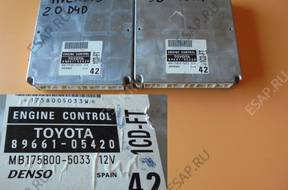 AVENSIS T22 2.0d4d БЛОК УПРАВЛЕНИЯ ДВИГАТЕЛЕМ 89661-05420