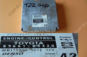 AVENSIS T22 2.0d4d БЛОК УПРАВЛЕНИЯ ДВИГАТЕЛЕМ 89661-05420