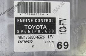 AVENSIS T25 2.0 D4D БЛОК УПРАВЛЕНИЯ ДВИГАТЕЛЕМ 89661-05690