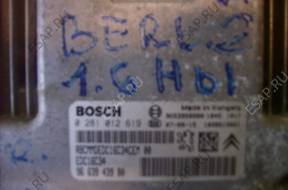 BERLINGO 2-07 год,.БЛОК УПРАВЛЕНИЯ 0281012619
