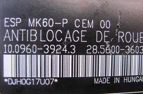 БЛОК АБС CITROEN C3 DS3   С ESP MK60 10.0960-3924.3