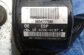 БЛОК АБС   ESP 9654777580 PEUGEOT 1007 1.4 HDI 2005 год