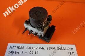 БЛОК АБС FIAT IDEA 1.4 16V 04 95KM 843A1.000