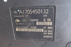БЛОК АБС MERCEDES A1705450132 A0034317012Q06