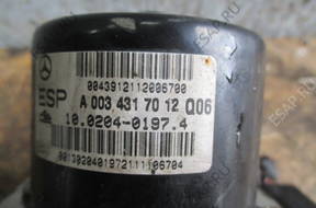 БЛОК АБС MERCEDES A1705450132 A0034317012Q06