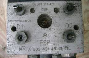 БЛОК АБС    Mercedes W168 1.6 A-klasa A0034314512