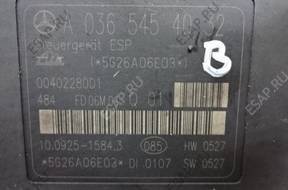 БЛОК АБС MERCEDES W203 2.2 CDI A0365454032  ESP