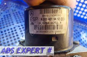 БЛОК АБС   MERCEDES W209 CLK A2095453032 A0034319412