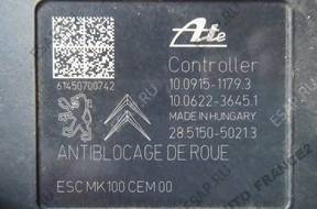 БЛОК АБС   nr 10.0915-1179.3 CITROEN C3 II 09-15