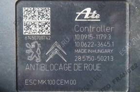 БЛОК АБС   nr 10.0915-1179.3 CITROEN C3 II 09-15