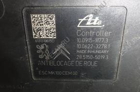 БЛОК АБС   PEUGEOT 208 CITROEN C3 DS3 9804162080