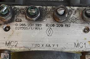 БЛОК АБС   RENAULT CLIO 0265231333 8200229137