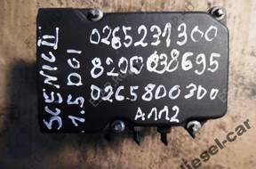 БЛОК АБС   RENAULT SCENIC  0265231300 8200038695