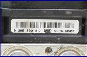 БЛОК АБС   RENAULT SCENIC MEGANE 1.5 DCI 0265800519