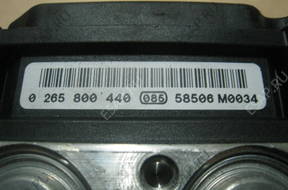 БЛОК АБС   SCENIC II MEGANE II 0265800440