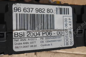 БЛОК BSI PEUGEOT 207 1,4 HDI 9663798280