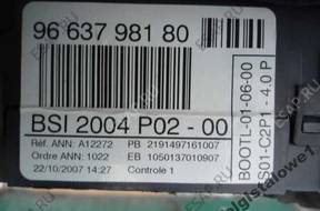 БЛОК BSI PEUGEOT 308 1.6 TURBO 9663798180