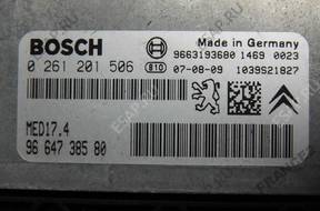 БЛОК УПРАВЛЕНИЯ 0261201506 КОМПЛЕКТ PEUGEOT 308 THP