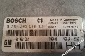 БЛОК УПРАВЛЕНИЯ 0261203588 90492382 OPEL OMEGA B 2.5 V6