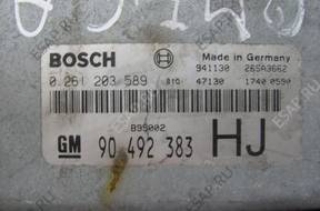 БЛОК УПРАВЛЕНИЯ 0261203589 90492383 HJ Opel 2.5 3.0 V6