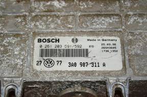 БЛОК УПРАВЛЕНИЯ 0261203591 3A0907311A VW GOLF III 1.8