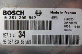 БЛОК УПРАВЛЕНИЯ 0261206942 КОМПЛЕКТ BSI PEUGEOT 206 CC