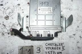 БЛОК УПРАВЛЕНИЯ 0281001333 CHRYSLER VOYAGER II 2,5 TD VM