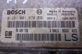 БЛОК УПРАВЛЕНИЯ 0281001670 90589736 ASTRA II G 1.7 DTI