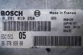БЛОК УПРАВЛЕНИЯ 0281010250 КОМПЛЕКТ PEUGEOT 206 2.0 HDI