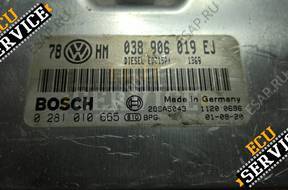 БЛОК УПРАВЛЕНИЯ 0281010665 038906019EJ VW AUDI SEAT SKODA