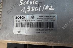 БЛОК УПРАВЛЕНИЯ 0281010819 - Renault Scenic 1.9 dci 2002 год