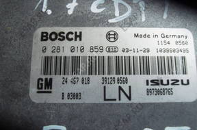 БЛОК УПРАВЛЕНИЯ   0281010859 24467018 OPEL 1.7CDT