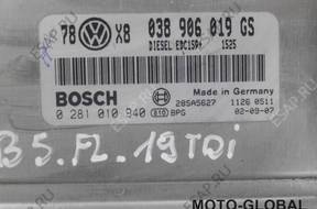 БЛОК УПРАВЛЕНИЯ   0281010940 PASSAT B5 FL 1.9 TDI