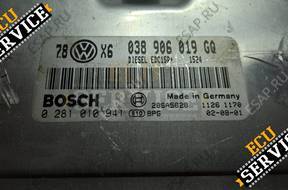 БЛОК УПРАВЛЕНИЯ 0281010941 038906019GQ VW AUDI SEAT SKODA